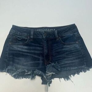 American Eagle Vintage‎ Hi-Rise Festival Denim Jean Shorts size 4